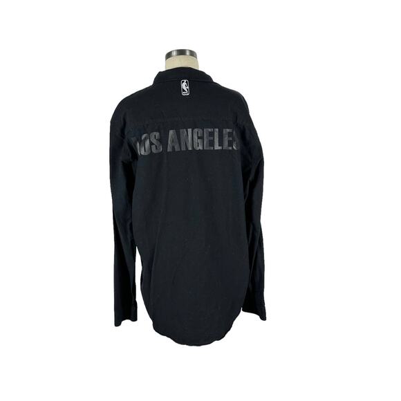 FRANK + OAK x NBA Collection Los Angeles Lakers Extended Body Mockneck Oxford XL - Picture 3 of 6